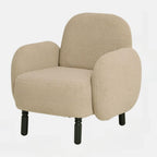 Simple solid color chair in neutral tones