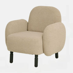 Simple solid color chair in neutral tones