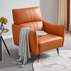 Contemporary Upholstered Gray Arm Chair