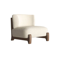 Elegant upholstery of the beige chair