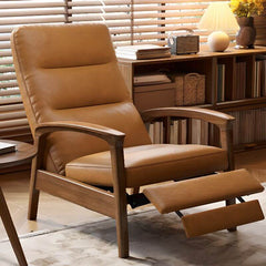 Brown upholstered ergonomic chair