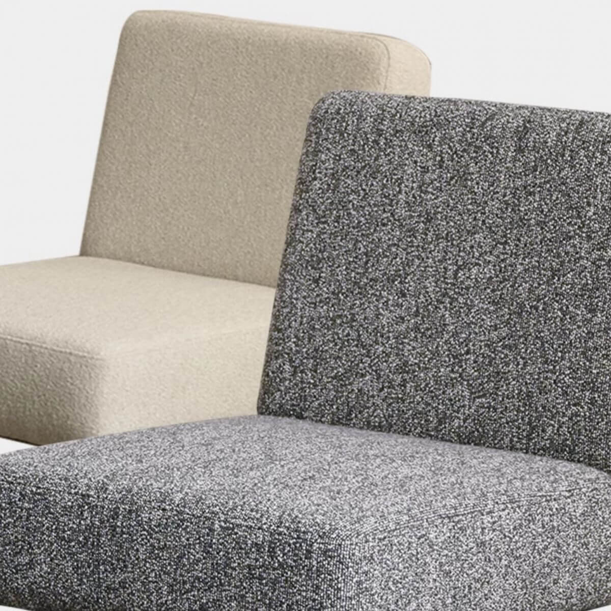 Einfacher Seitenstuhl in Uni-Farbe mit festem Rücken in Tinte/Weiß Zweitbild