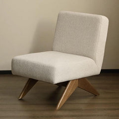 Simple Solid Color Side Chair with tight back design