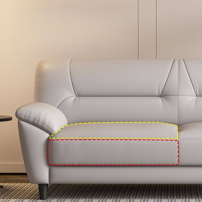 Sleek design sofa in cozy space