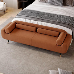 Stylish Grey Bedroom Bench positioned in an entryway