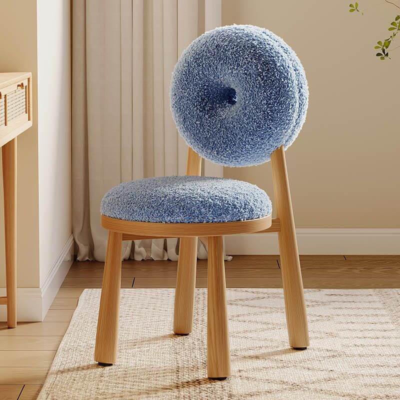 Comfortable upholstered seating stool Main image