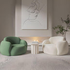 Simple Tight Back Arm Chair in Black