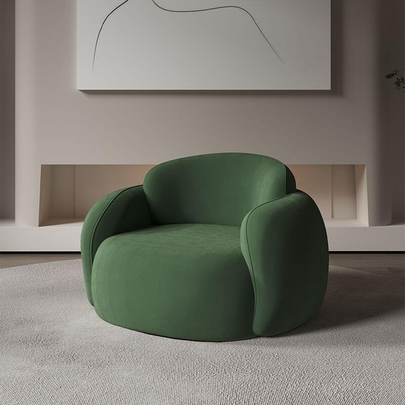 Stylish Arm Chair in Tangerine Color