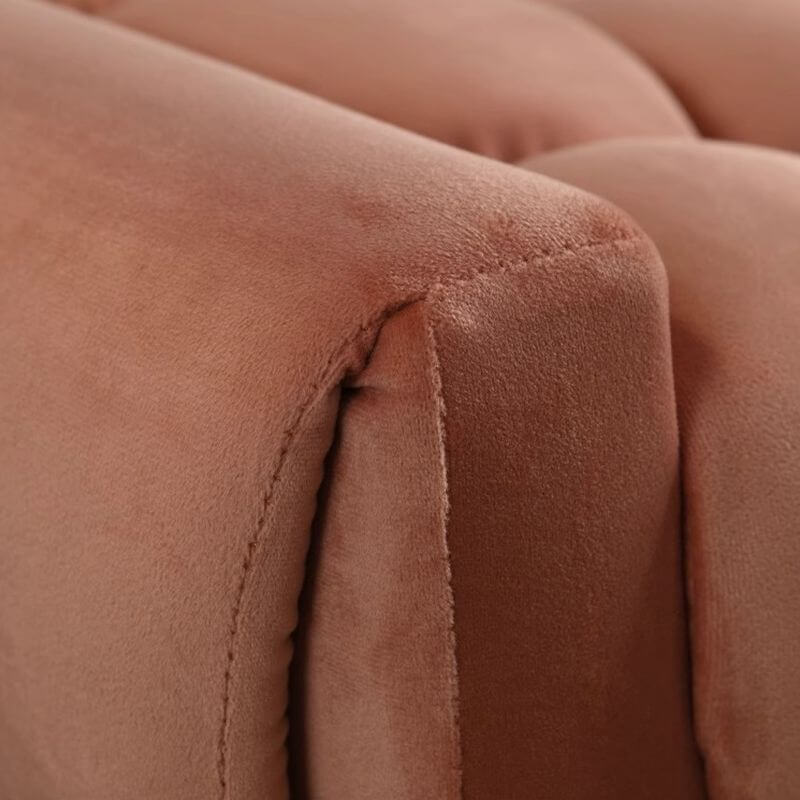 Stylish dark gray upholstered bench