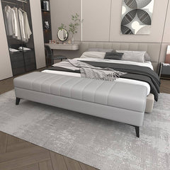 Dark Gray upholstered bedroom bench