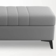 Stylish upholstered bench with storage