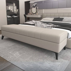 Contemporary upholstered bench for bedroom