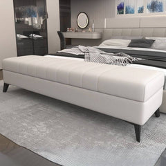 Dark Gray upholstered bedroom bench