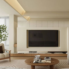 White arm chair in modern living room