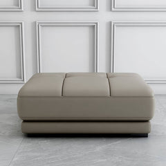 modern leather footstool