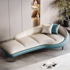 Chaise lounge in a contemporary living room setting