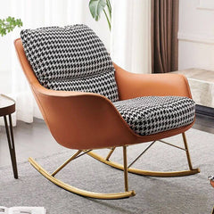 Elegant cushioned rocking chair for relaxing