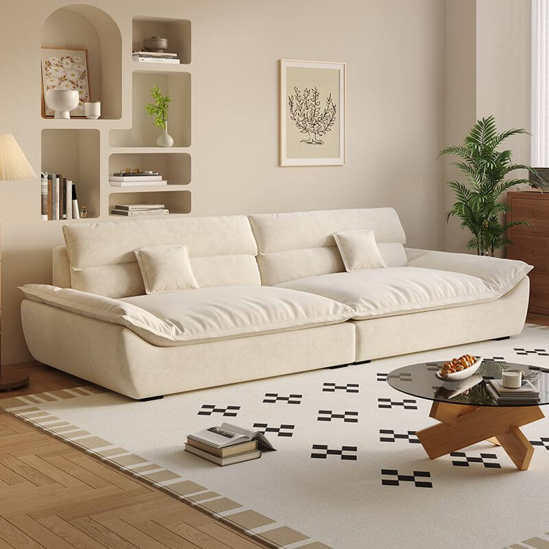 Quality fabric sofa in dark gray