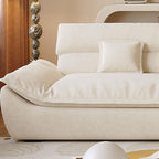 Cozy sofa with pillows