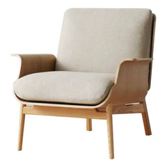 Contemporary Dove Grey Chair with Fixed Arms