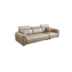 Simplistic grey water-resistant sofa with three pillows