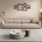 Modern standard sofa in grey upholstery