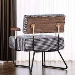 Modern fixed back accent chair