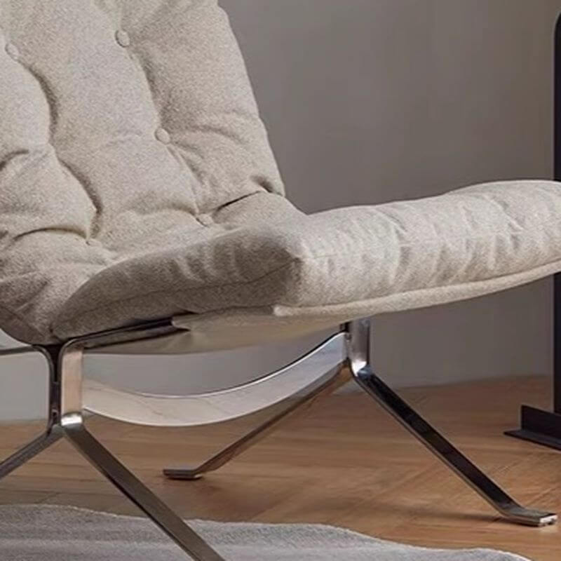 Stylish Ink Cream Arm Chair Close Up