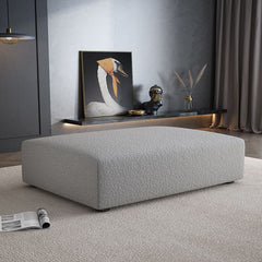 Plush sponge filled footrest in contemporary design