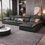 L-shape sofa in a modern living room