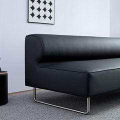 Simplistic black minimalist couch