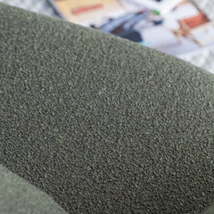 Close-up of fabric upholstery on corner chaise lounge