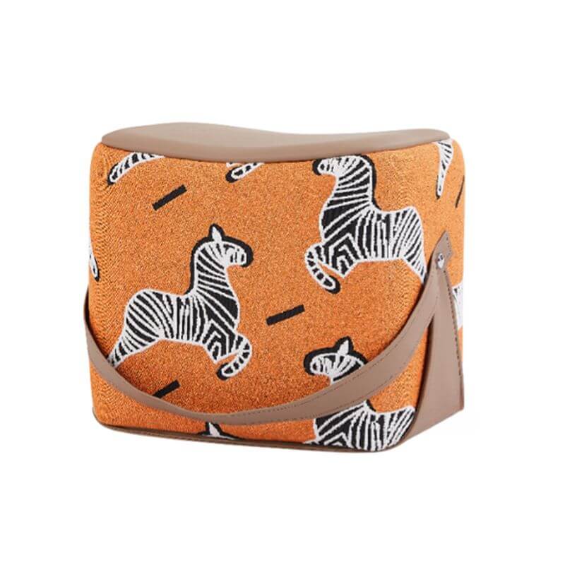 Eye-catching Animal Print Footrest