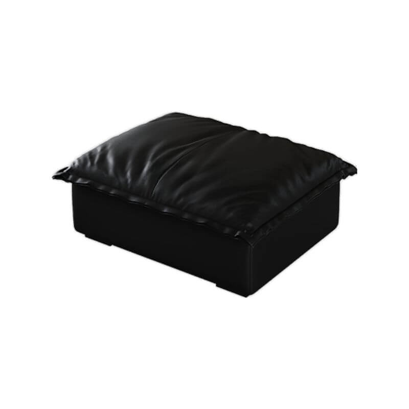 Versatile Leather Upholstered Footstool