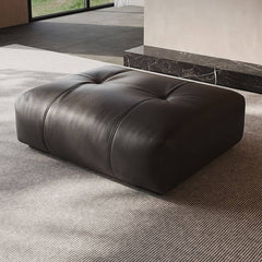 Modern Footstool with Metal Frame