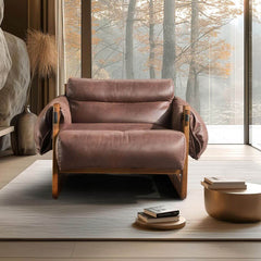 Removable cushions of the sepia armchair