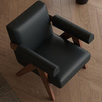 Modern non-swiveling armchair design