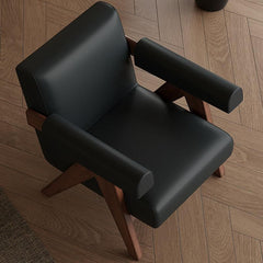 Modern non-swiveling armchair design