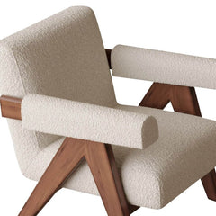 Versatile fabric arm chair for home decor