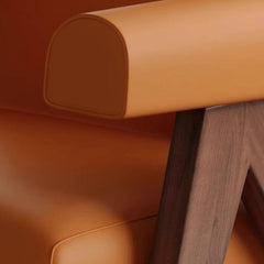 Contemporary arm chair design without tufting