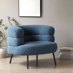 Durable upholstery barrel chair