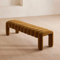 Modern accent bench with a minimalist style