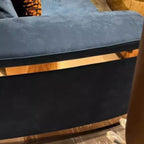 Modern furniture dark blue sofa