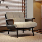 solid color arm chair in dove grey