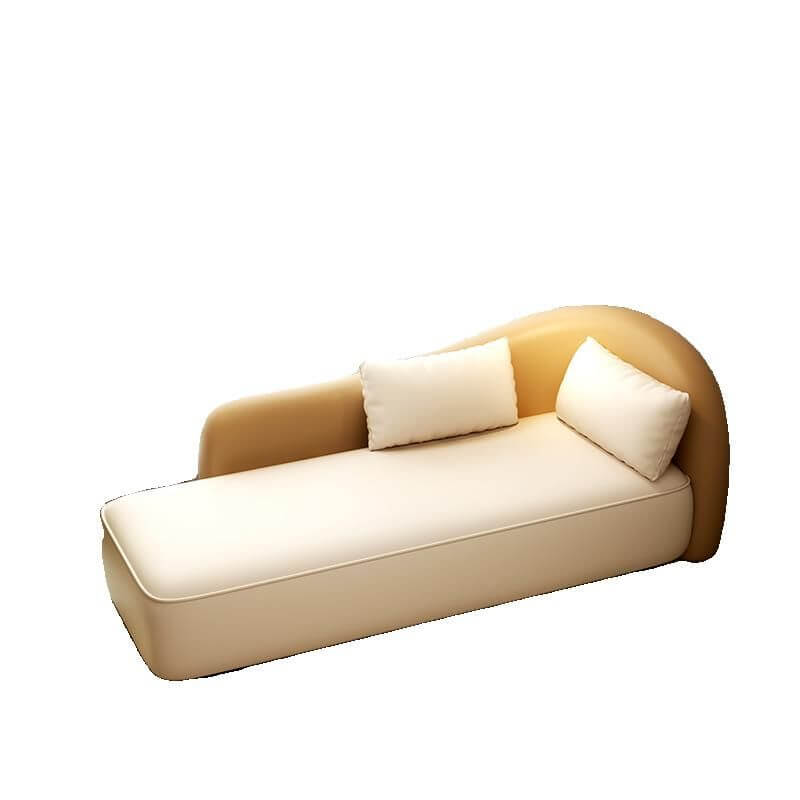 Oversized beige chaise lounge for comfort