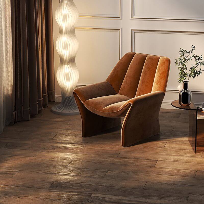 Stylish sewn pillow back chair