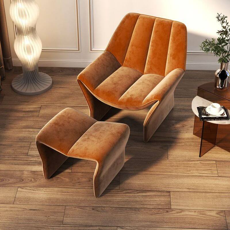Modern solid color lounge chair