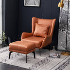 Yellow Solid Color Reclining Wingback Chair