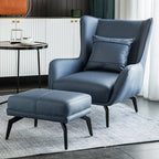 Yellow Solid Color Reclining Wingback Chair