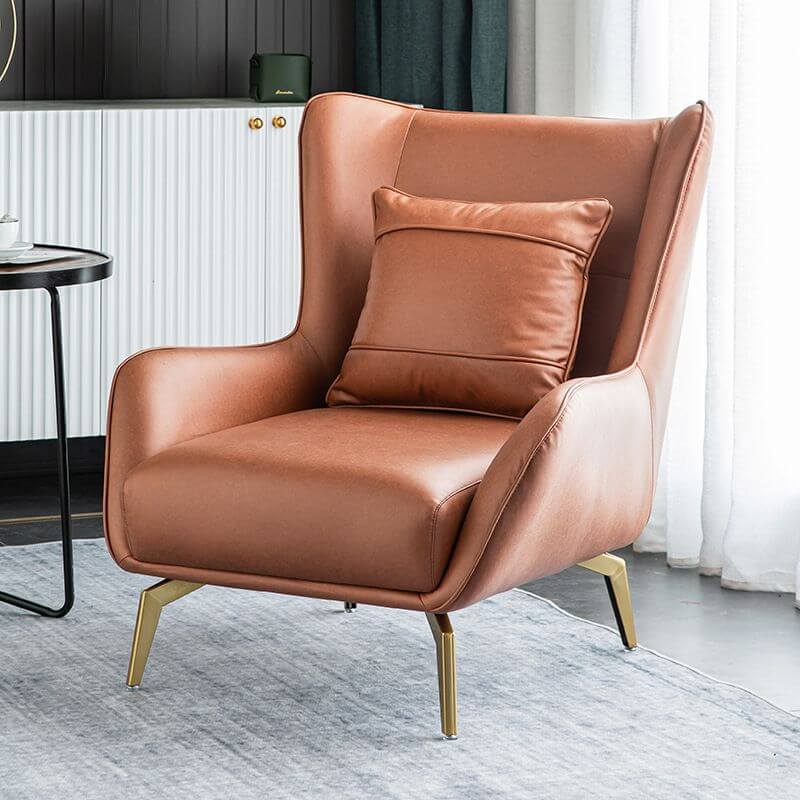 Stylish Reclining Wingback Chair with Cushion